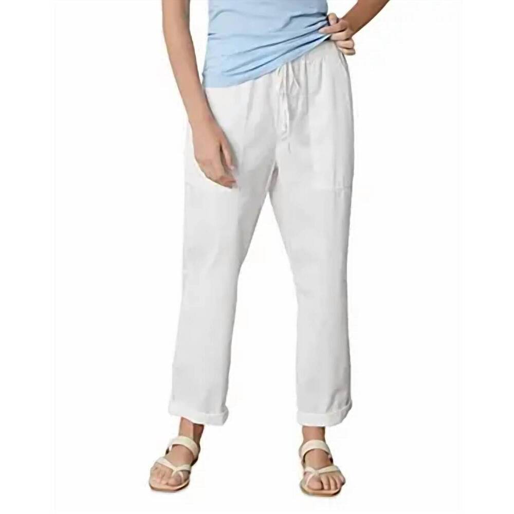 NEW VELVET BY GRAHAM & SPENCER misty drawstring pants in salt
